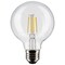 6Pk - Satco 6w G25 Globe Filament LED 3000K Medium Base Dimmable - 60w equiv